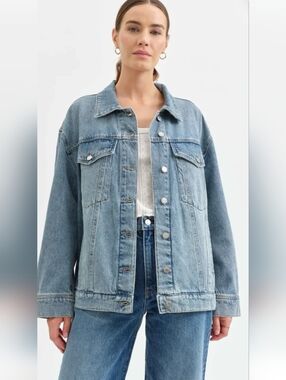 Denim Jacket Liverpool Blue Mid Length